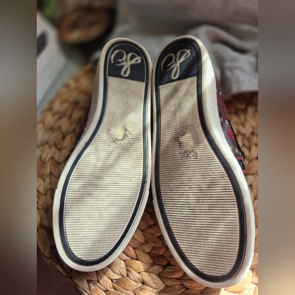 Sam Edelman Women's Red and Brown Patterned Sneakers Size 6 - Picture 4 of 5